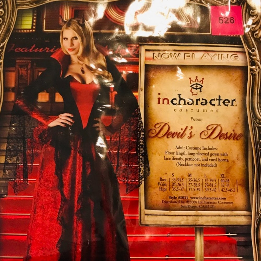 Devil's Desire Women's Sexy Black/Red Costume-Halloween party or character play